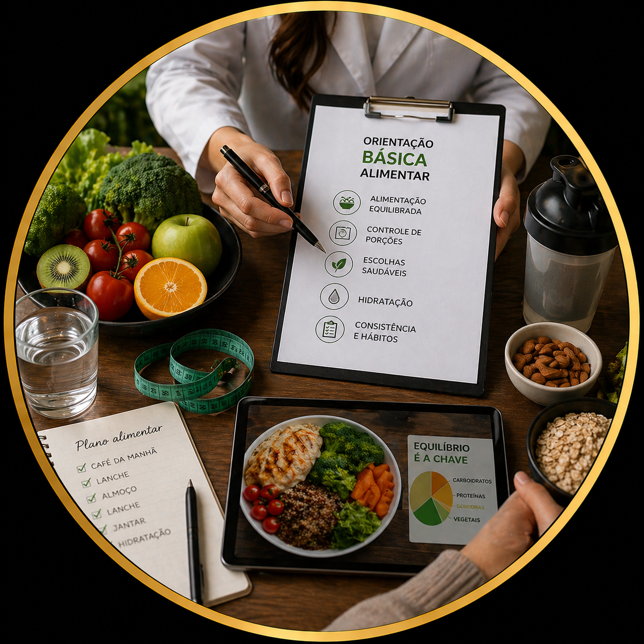 🥗 Orientação Básica Alimentar