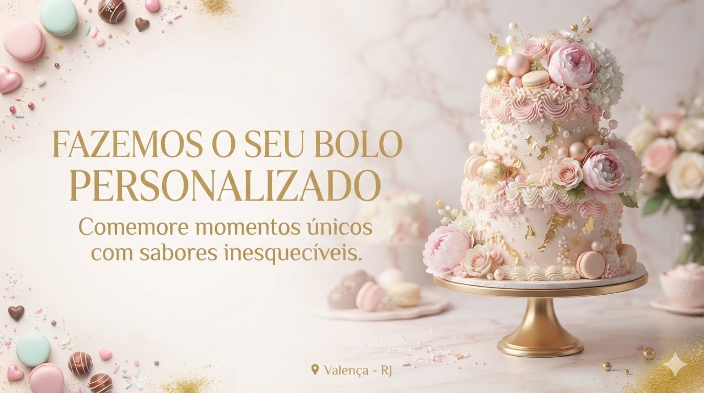 Fazemos seu bolo personalizado