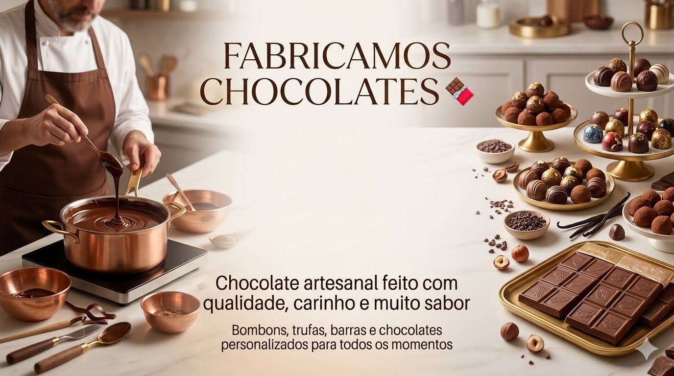 FABRICAMOS CHOCOLATES ARTESANAIS 🍫✨