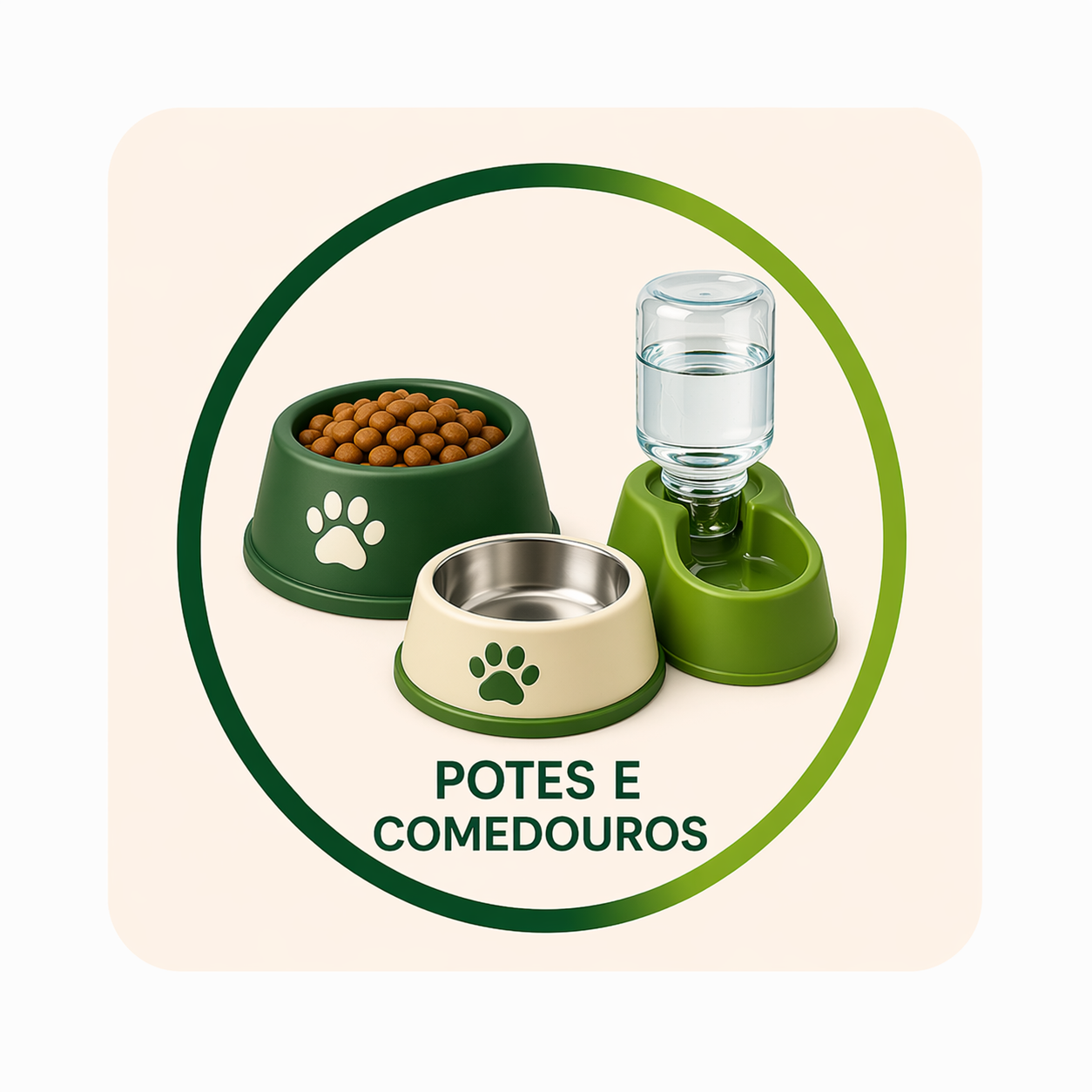 Potes e comedouros